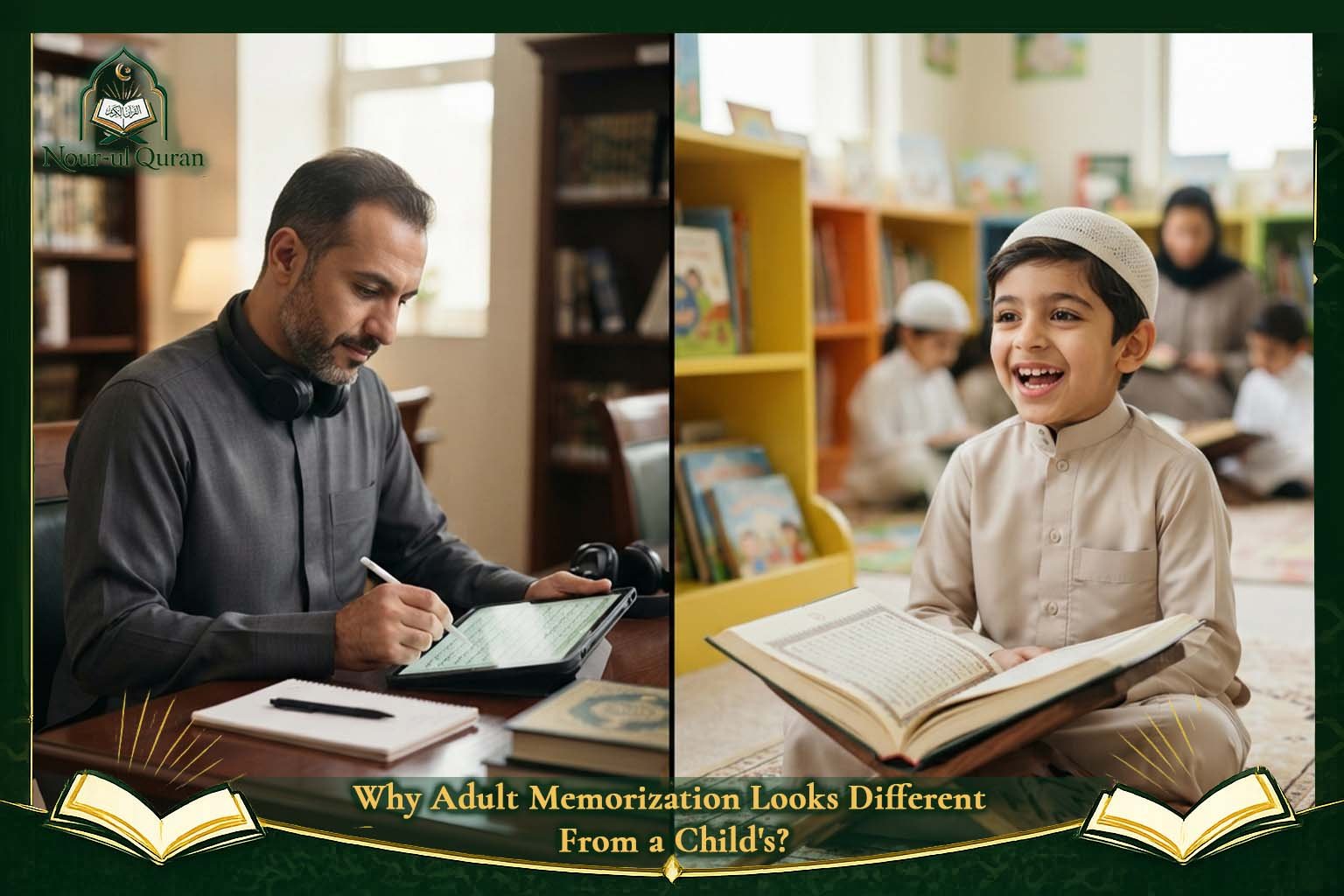Why Adult Memorization Looks Different From a Child's?
